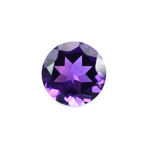 Natural amethyst 5mm round loose gemstone ideal for jewellery making