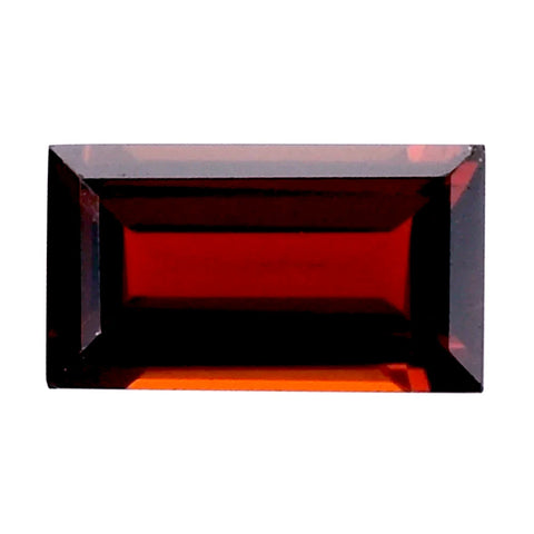 Natural red garnet baguette cut 6x3mm loose gemstone from Brazil