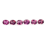 Pink tourmaline oval cut 6x4mm eye-clean natural loose gemstone