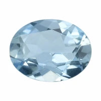 aquamarine blue 9x7mm oval loose stone
