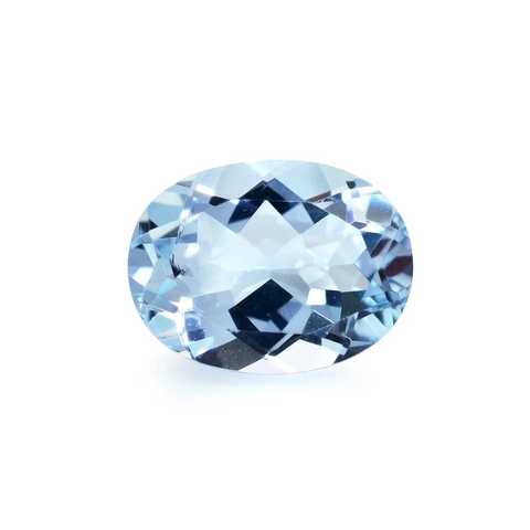 Aquamarine oval gem - 10.5x8.3mm