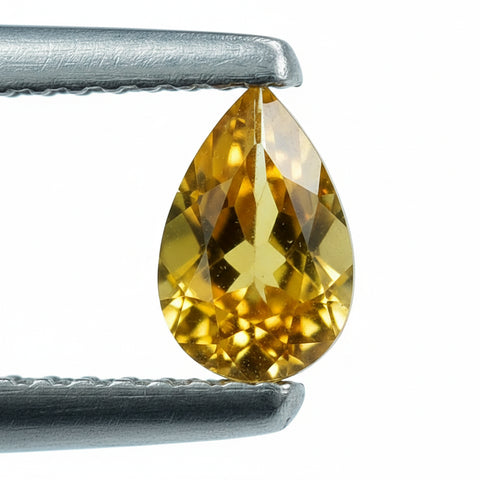 Citrine pear cut 8x6mm loose gemstone
