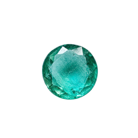 Emerald round cut mint green 6mm loose gemstone