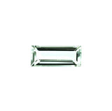 Green amethyst baguette shape - 12x6mm