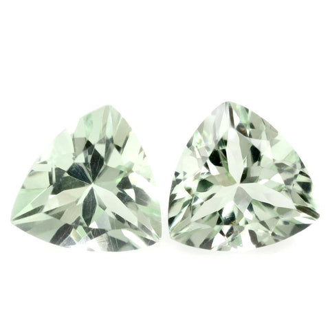 Green Amethyst trillion cut - 8mm