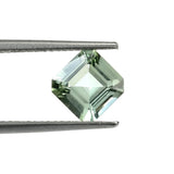 Green amethyst asscher/octagon cut - 6mm