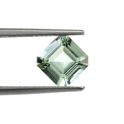 Green amethyst asscher/octagon cut - 6mm