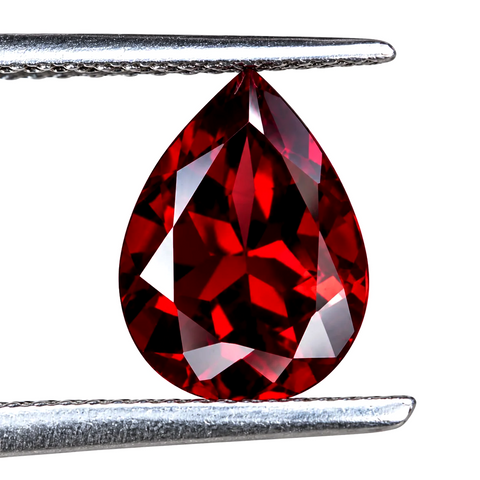 Garnet 8x6mm pear cut loose gemstone