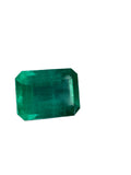 8x6mm natural emerald octagon cut loose gemstone showing vivid green colour