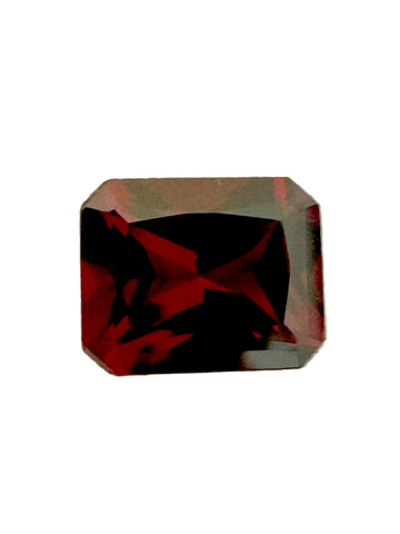 Natural red garnet in a 10x8mm octagon cut
