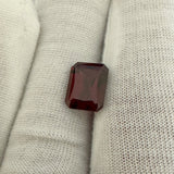 Red garnet octagon cut 10x8mm for jewellery making