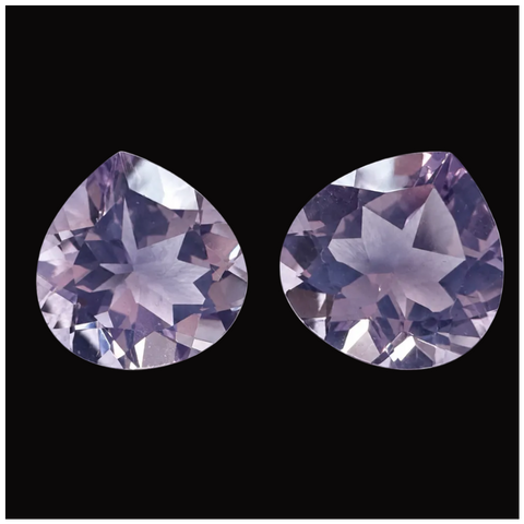 Lavender Quartz Pear Cut 10x10mm