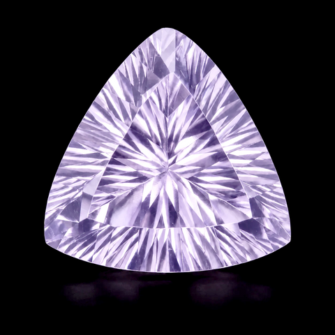 lavender quartz trillion concave cut 11mm loose gemstone