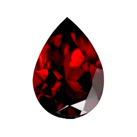 Natural garnet pear cut 10x7mm loose gemstone