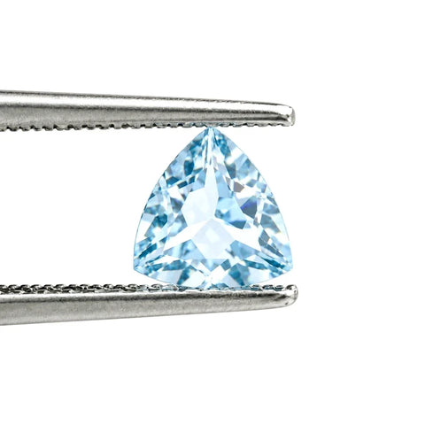 Sky blue topaz trillion cut 5mm loose gemstone 