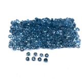 1.5mm, 2mm, 3mm, 3.5mm London Blue Topaz round melee gemstones