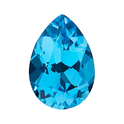 10x7mm Swiss Blue Topaz pear cut loose gemstone
