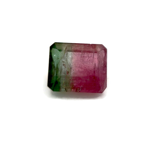 Watermelon tourmaline 10x9mm octagon loose gemstone