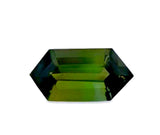 hexagon green tourmaline natural stone