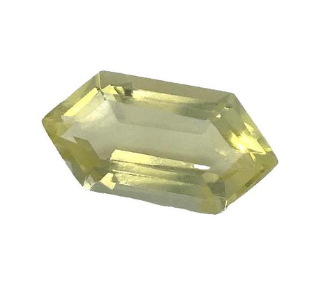 lemon quartz elongated hexagon cut 10x5mm loose gemstone