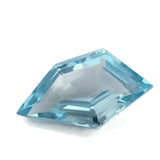 natural blue topaz pentagon loose gemstone