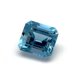 Aquamarine emerald cut 7x6mm gemstone