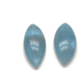 Aquamarine cabochon marquise cut - 19x8mm