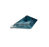 High-Quality 18x9mm London Blue Topaz Free-Form Kite Cut, Sourced from Brazil
