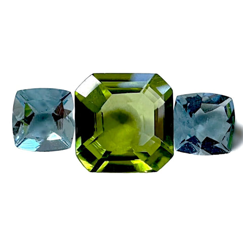 Peridot Set: Peridot + Aquamarine