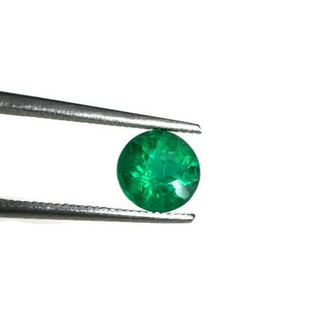 emerald round cut 7mm loose gemstone