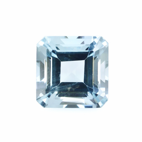 aquamarine octagon asscher cut 6mm loose gemstone
