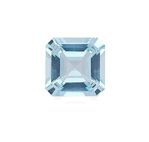 aquamarine blue asscher octagon 7mm loose gemstone