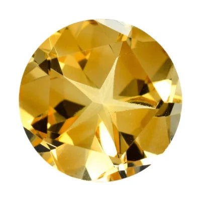 citrine round cut 7.5mm loose gemstone
