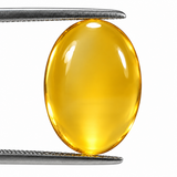 Brazilian citrine oval cut cabochon 7x5mm loose gemstone ethically produced