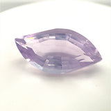 Lavender quartz navette step cut - 20x10mm