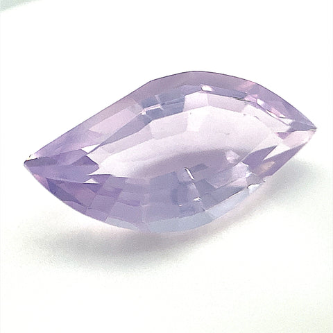 Lavender quartz navette step cut - 20x10mm