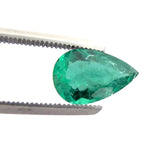 emerald genuine extra quality pear shape 10x7mm loose stone