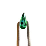 tourmaline pear cut green bluish 8.5x3.5mm loose gemstone