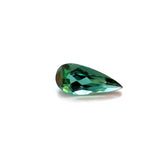 tourmaline pear cut green bluish 8.5x3.5mm jewel