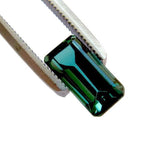 green tourmaline octagon cut 8.5x4mm jewel