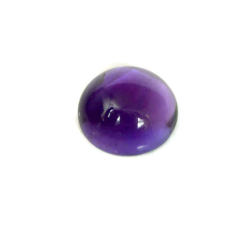 natural amethyst cabochon round shape 20mm loose gemstone