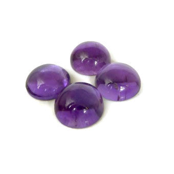 Natural amethyst cabochon round shape 16mm loose stone