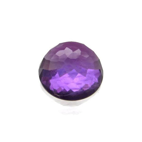 amethyst purple round flower cut cabochon 8mm loose gemstone
