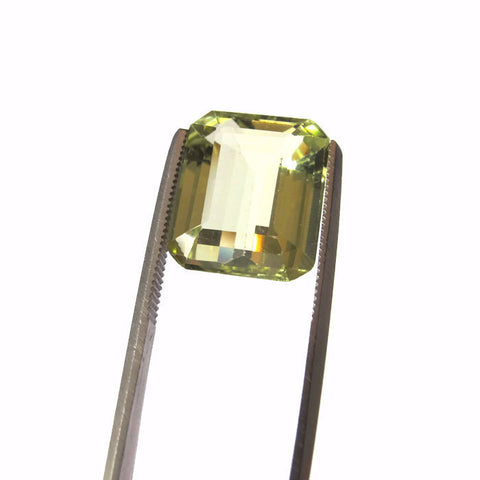 Yellow beryl emerald octagon cut - 14 x 12 mm