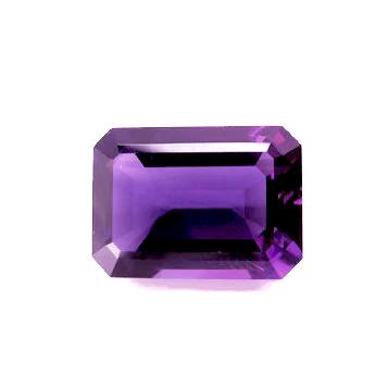 Amethyst octagon emerald cut 12 x 10 mm loose gemstone for jewellery making