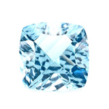 natural sky blue topaz concave cushion cut 10mm loose gemstone