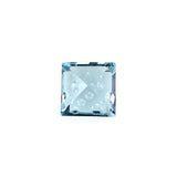 natural sky blue topaz square bubble cut 8mm gemstone