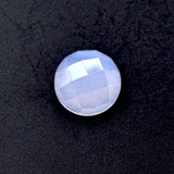 natural chalcedony round checkerboard cabochon 8mm jewel