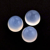 natural chalcedony round cut cabochon 8mm gemstone