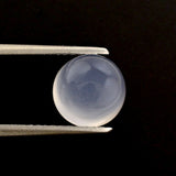 natural chalcedony round cut cabochon 8mm loose stone